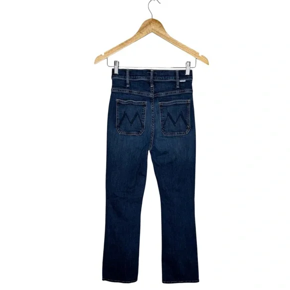 Mother Hustler Patch Pocket Ankle Jeans in Teaming Up Wash Size 25 Medium Wash